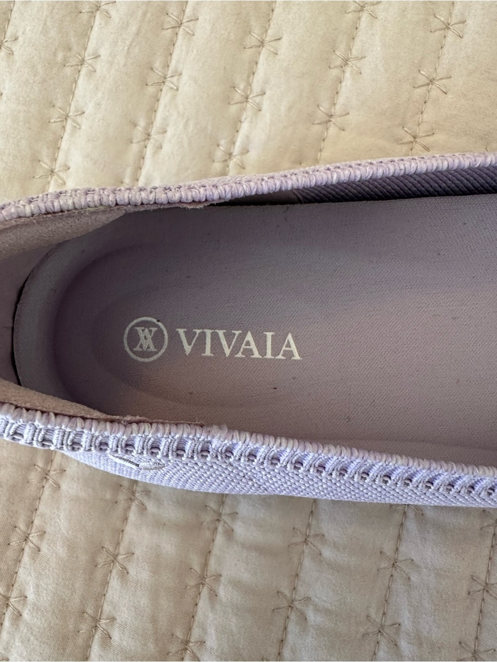 NWT VIVAIA The Point Flats Lavender Knit Pointed Ballet Shoes EU 40.5/US 9-9.5 - Picture 4 of 11